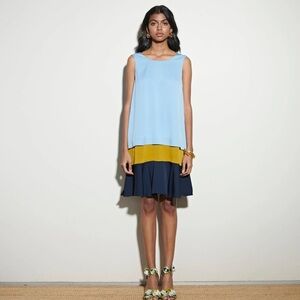 Diane Von Furstenberg Liza 3 colour layered dress, Small